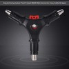 Yunir RG6 RG59 Cable Stripper, Coaxial Compression Tool F Head