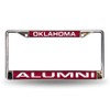 Rico Oklahoma Sooners Chrome Metal Alumni License Plate Frame Holder