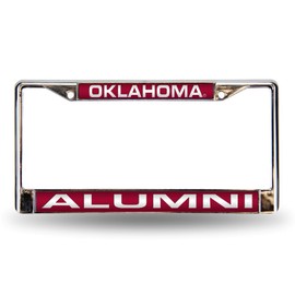 Rico Oklahoma Sooners Chrome Metal Alumni License Plate Frame Holder