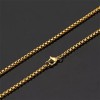 Dtup Cadena Collar Hombre Tipo Cubana Acero De Titanio Genuino