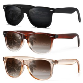 DEMIKOS Sunglasses Men Polarized Sunglasses for Womens Trendy Retro Mirror Lens for Driving Fishing UV400 Protection, Medium