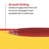 School Smart Retractable Hybrid Gel and Ink Pens, Red, Pack