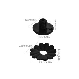 OATIPHO 2 Sets Pole Umbrella Tip Convenient 0.3 inch (8 mm) Umbrella Plastic Tip Replacement Cover, black