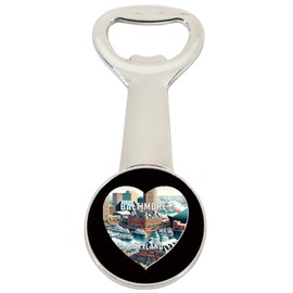 Baltimore Maryland Travel Souvenir Destination Heart Shape Design Magnetic Bottle Opener Single