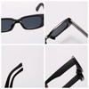 YAMEIZE Rectangular Sunglasses for Men and Women Pack of 2