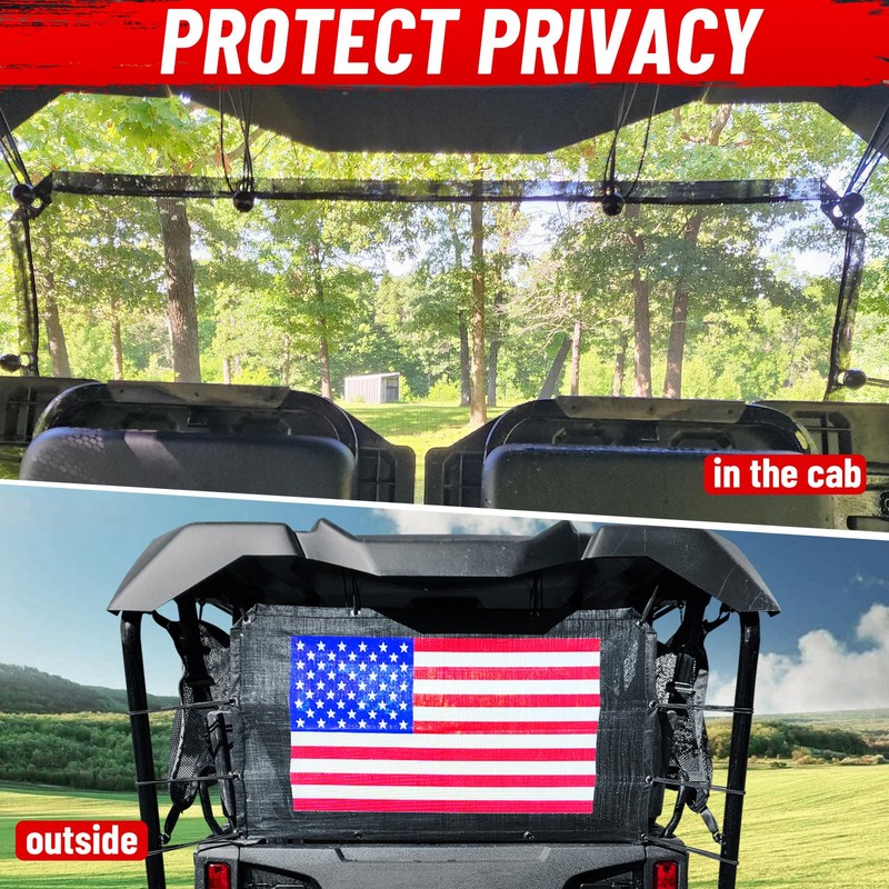 StarknightMT Pioneer Back Window - Compatible with Pioneer 1000 1000-5