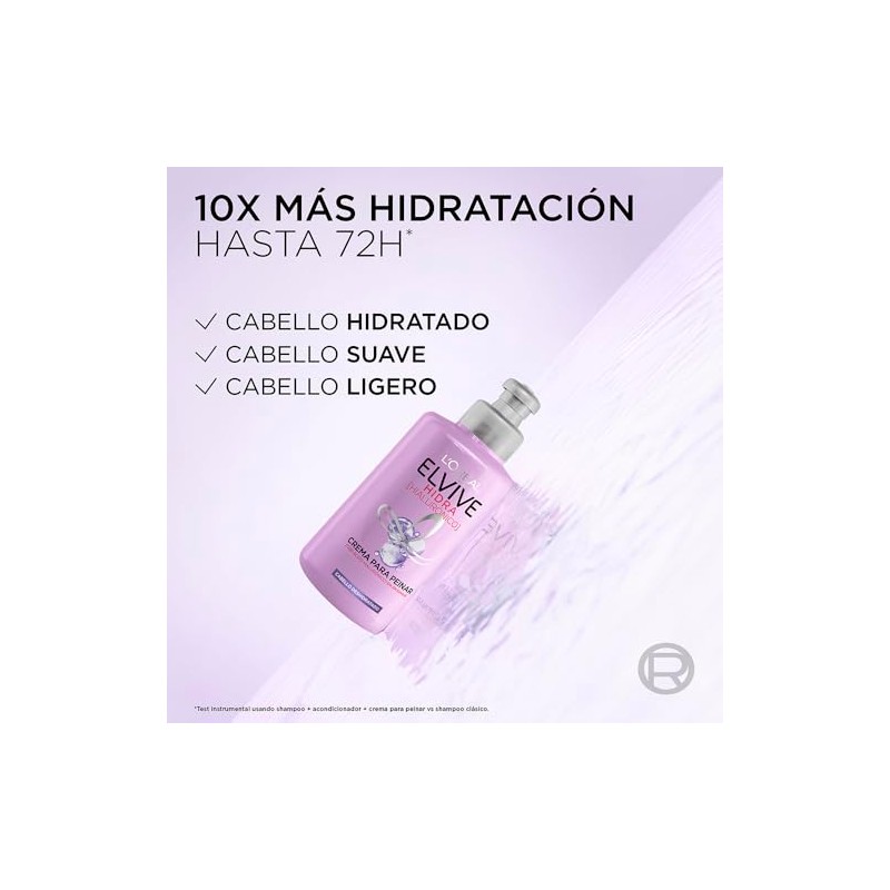 L'Oréal Paris Crema para peinar Hidra Hialurónico Elvive 300 ml