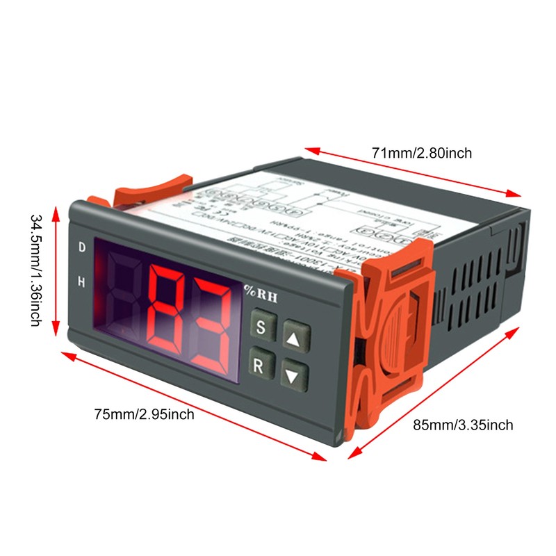 ZFX-13001 Digital High-Precision Humidity Controller Intelligent Humidity Control Switch Dehumidification/Humidification