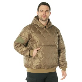 Rothco Quilted Woobie Hooded Sweatshirt, Coyote Brown - M