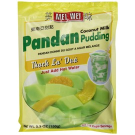 Mei Wei Pandan Coconut Milk Pudding Mix, 5.3-Ounce (Pack of 6)