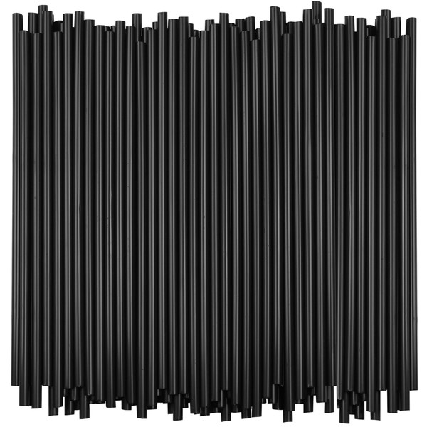 Disposable Tumbler Straws - 10 Inches Tall (Black, 250)