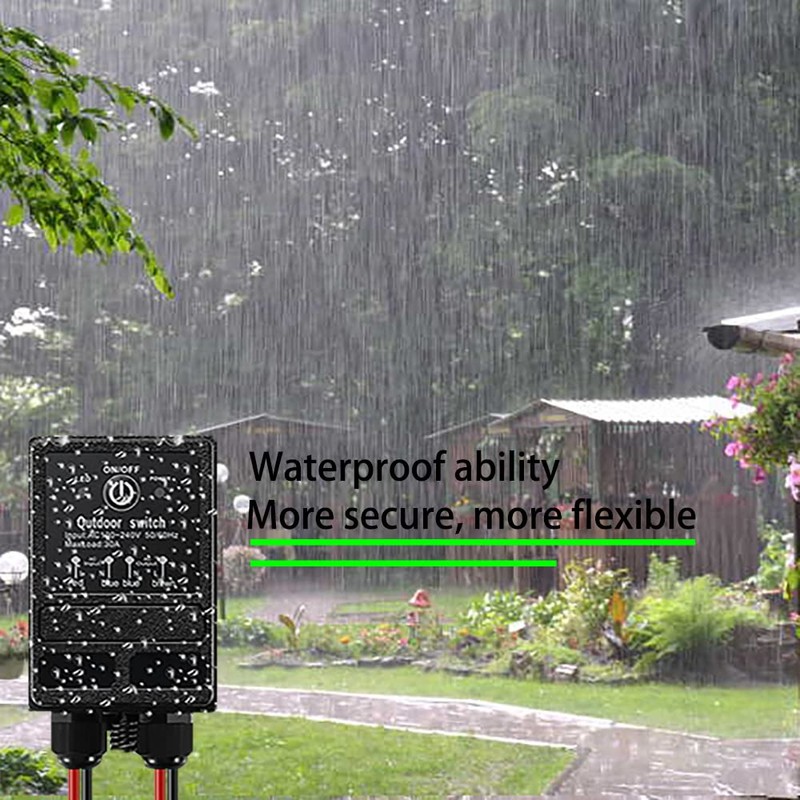 WOODGUILIN Wireless Relay Switch 12V Remote Control Switch DC12V/24V/48V/72V 30A