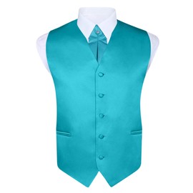 S.H. Churchill & Co. Corbata Cravat para hombre, verde azulado, Talla única