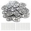 NumRealm Table Numbers Locker Cabinet Number, Oval ABS Engraved Numbers