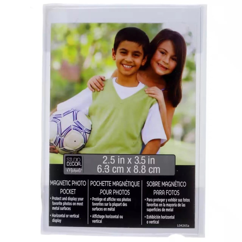 Studio Décor 8ct Magnetic Photo Pocket Frames 2.5" x 3.5"