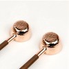 Wanjorlay Coffee Bean Measuring Spoon Solid Wood Copper Measuring Spoon