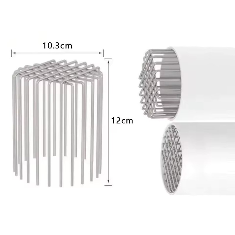 Stainless Steel Downspout Drain Guard, 50/75/110/160mm Anti-Clog Leaf Strainer