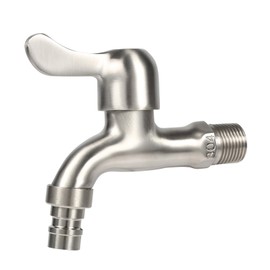 304 Stainless Steel Wall Mounted Tap Adapter G1/2 Thread Compatible with Washing Machine Garden Bathtub
