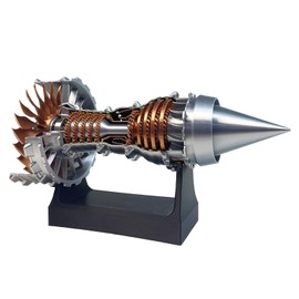 TR900 Turbofan Engine Model, Aircraft Engine Turbojet Engine Replica 28cm 3D Printed Science Education Toy Aviation Enthusiast Gift Desktop Decoration Collection Art