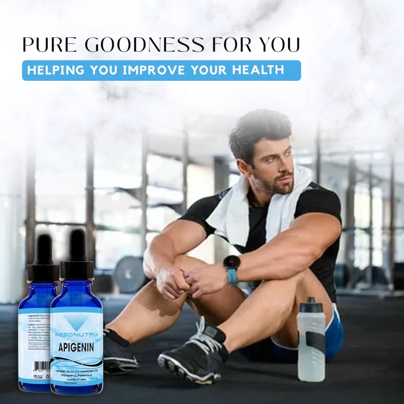 Absonutrix Apigenin 75 mg per Serving, 4 Fl Oz Bottle,