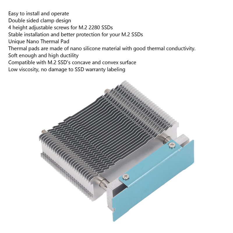 M.2 2280 SSD Heatsink Support PCIe 5.0 AGHP 6MM Heat