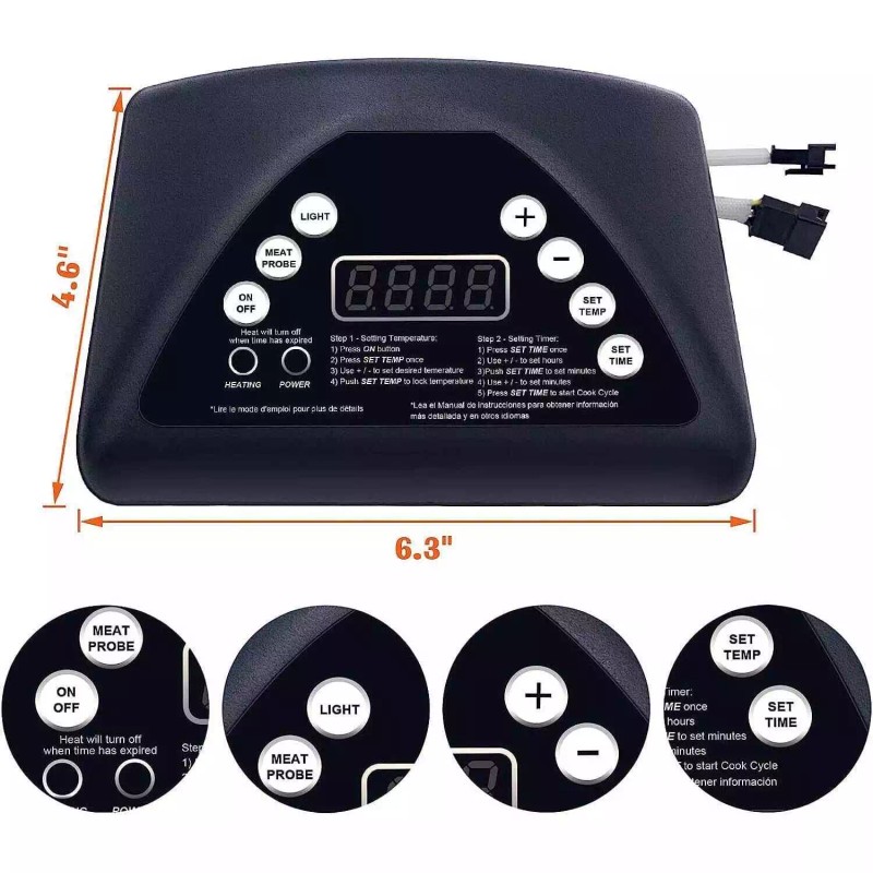 Masterbuilt Digital Control Panel Kit, Compatible with Masterbuilt 20070311/2007
