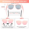 Hifot Polarized Fit Over Glasses Sunglasses Womens Men, Trendy Round