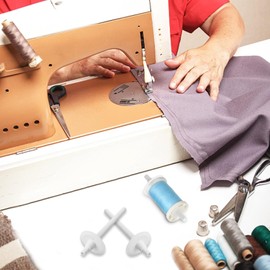 3 pieces thread reel pen, universal plastic spool pen, household sewing machine replacement spool holder, aid spool pen for most sewing machines