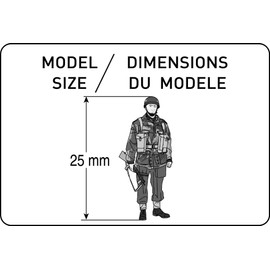 Heller 49623 Maquette Parachutists Britanniques Plastic Model Kit, Yellow, Brown, 1:72 Scale