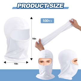 Panitay 100 Pcs Painters Spray Socks Unisex Adult Painters Mask Painting Dust Hood Snug Soft Stretch Head Socks for Men