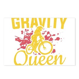 CafePress Mountain Biking Gravity Q Postcards (Package of 8), 6"x4" Printed Note Card