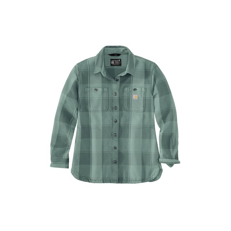 Carhartt Women's Loose Fit Twill Shirt Jac, Patina, 3X