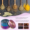 Herb Grinder, Aluminium Spice Grinder with Pollen Catcher and Magnetic