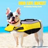 Dog Life Jackets with Handle Reflective Stripes Adjustable Fit Foldable