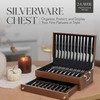 Ridge Products Premium Flatware Chest For 12+ Sets | Anti