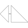 Uchida Triangular Ruler, 0.9 x 0.08 inches (24 x 2