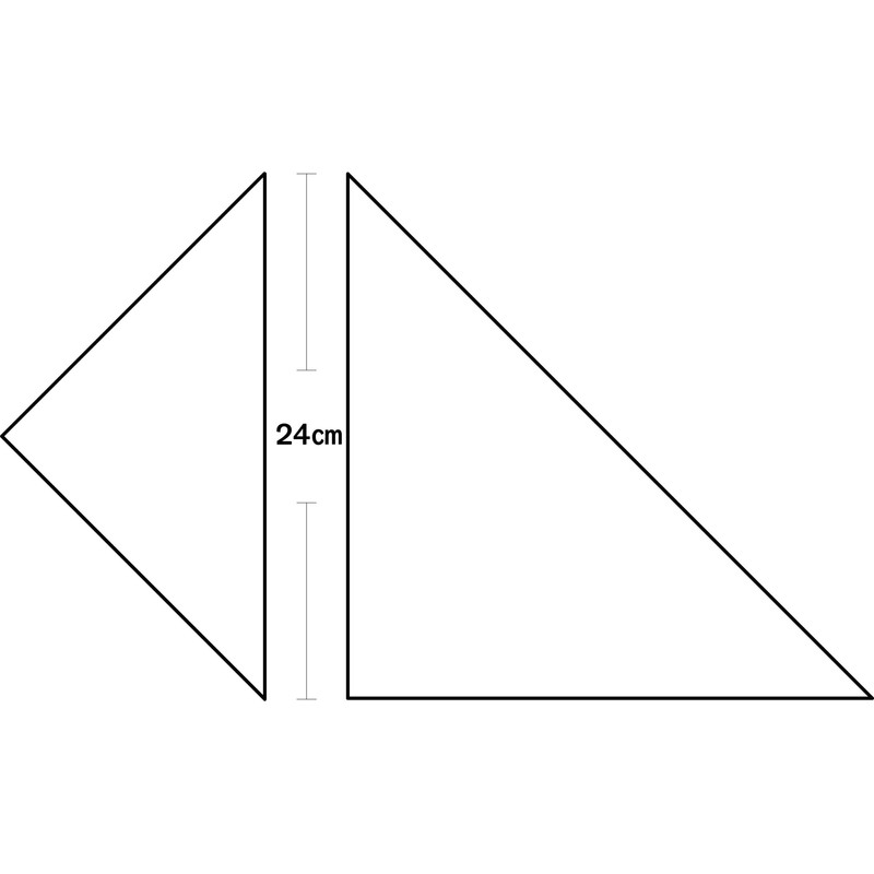 Uchida Triangular Ruler, 0.9 x 0.08 inches (24 x 2