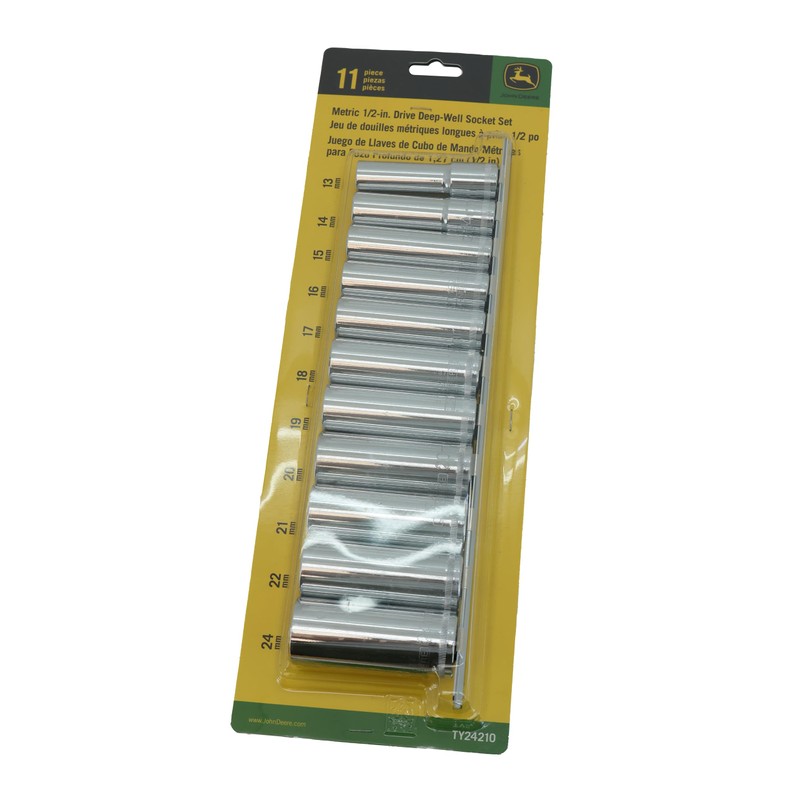 John Deere Original Equipment 1/2 Metric Socket Set - TY24210