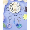 FIVEIZERO 13Pcs Keychain Kit, Key Ring and Keychain Clip for