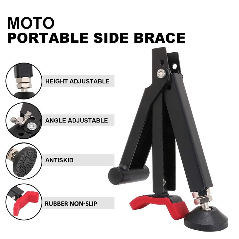 USTPO Universal Motorcycle Rear Wheel Lift Height Angle Adjustable Foldable
