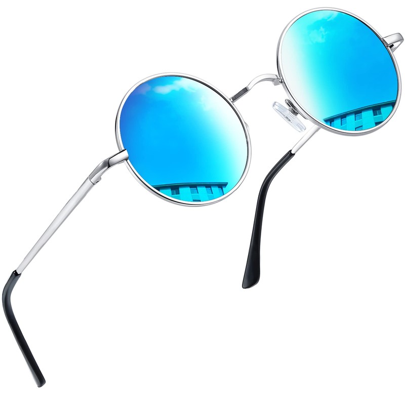 Joopin Women’s Men’s Vintage Round Sunglasses – Retro Lennon Circle