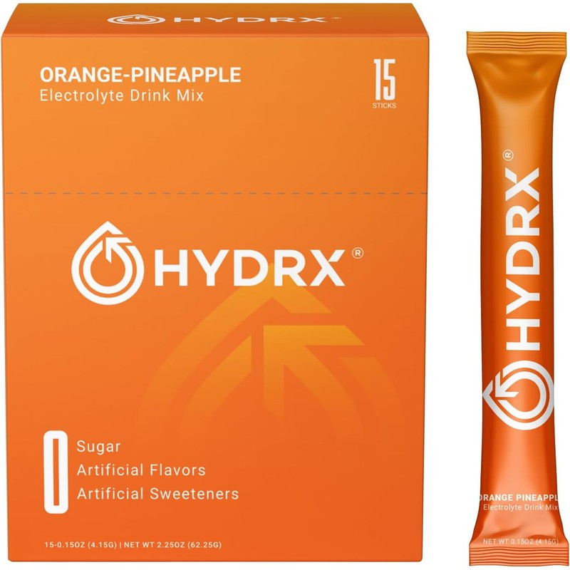 HYDRX- Hydrx Polvo de Hidratación Polvo de Electrolitos Sin Azúcar,
