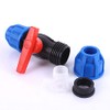 ExcInter 20/25/32mm PE Pipe Tee Quick Connector Stop Tap Valve