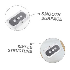 jojofuny 6 Pcs Blank Audio Cassette Tapes Recordable Audio Tapes 30-Minute Blank Audio Cassette Tape for Recording