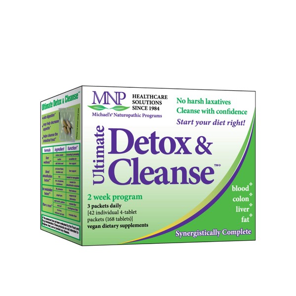 Michael's Naturopathic Programs Ultimate Detox & Cleanse - 168 Vegan Tablets - 14 Day Liver & Colon Cleanse, Supports Blood Detox & Fat Metabolism - Vegetarian, Gluten Free, Kosher - 14 Servings