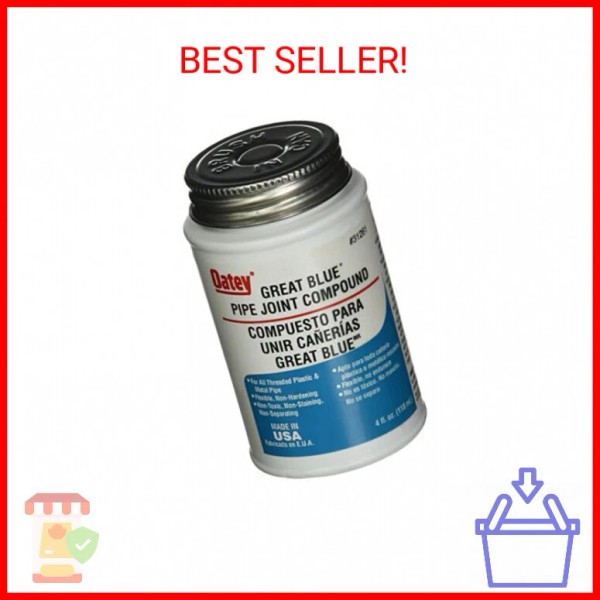 Oatey 31261 Blue Pipe Joint Compound, 4 fl-ounces