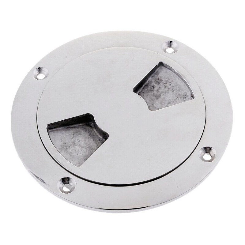 3.3"(107mm) /4.3"(107mm) Boat 316 Stainless Steel Screw-in (Out) Deck Plate
