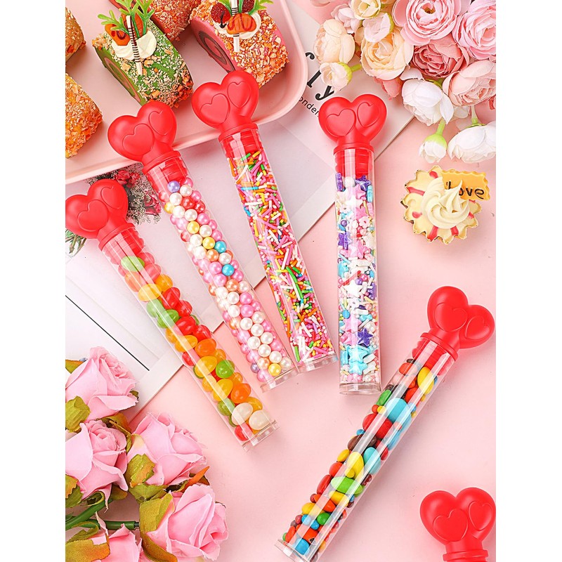 14Pcs Empty Candy Cane Tubes, Clear Plastic Candy Containers for