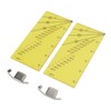 2set Seam Guide Ruler Strong Magnetic Stainless Steel Transparent Acrylic