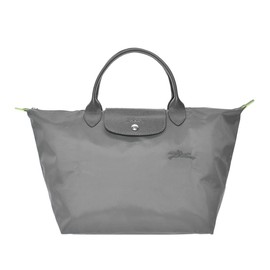 Longchamp 1623 919 LE PLIAGE GREEN TOP HANDLE BAG Women's Handbag, Size M, Recycled, (10) GRAPHITE (P66)